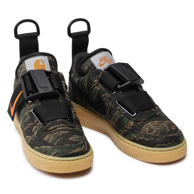 Zapatos Nike Force 1 Ut Prm Wip AV4112 300 Camo Green/Total Orange • Www.zapatos.es