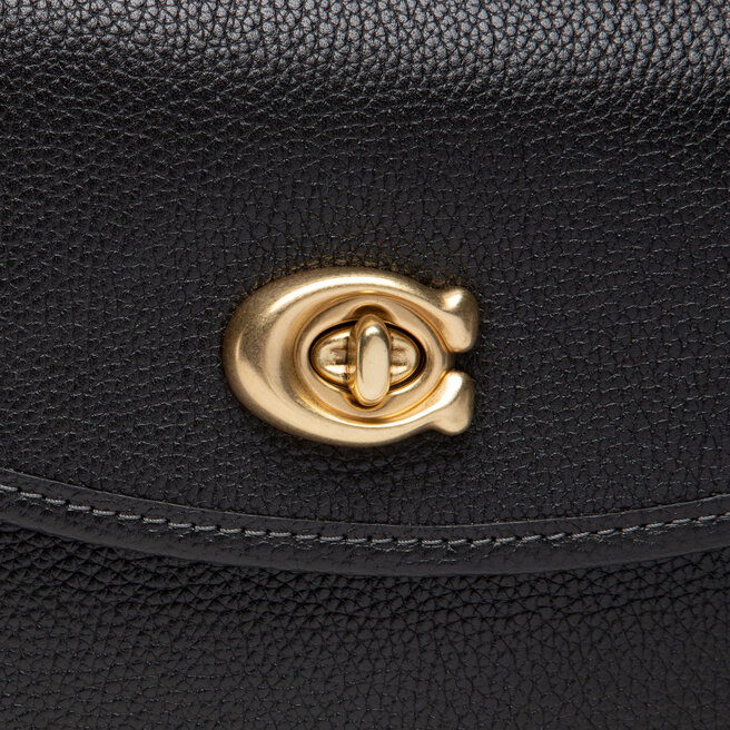 Coach Дамска чанта Coach Pol Pb Wlw Sddl Bg CA094 B4/BK B4/Black