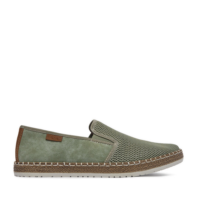Espadryle Rieker CEO-B5265-52 Zielony jasny - męskie