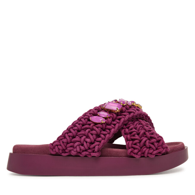 Klapki Inuikii Woven Stones 1004.003.0073 Bordowy -