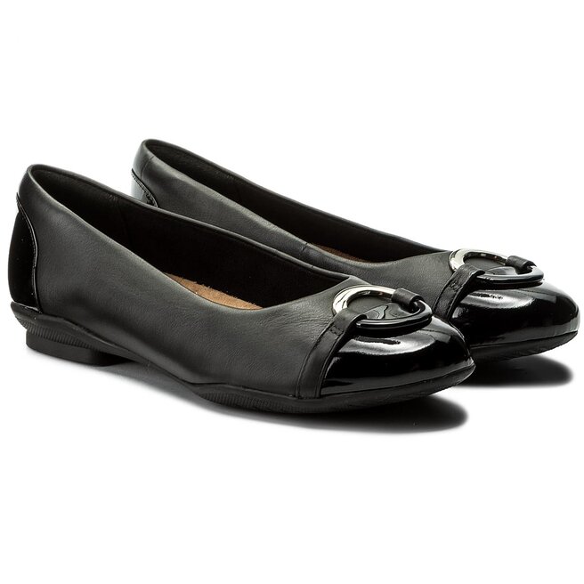 Ballerines Clarks Neenah Vine 261288624 Black Leather chaussures