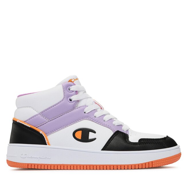 Champion Sneakersy Champion Rebound 2.0 Mid Mid Cut Shoe S11471-WW016 Wht/Violet/Black/Ora