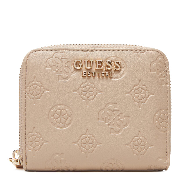 Mały Portfel Damski Guess Phoebe Slg SWPD96 - Beżowy