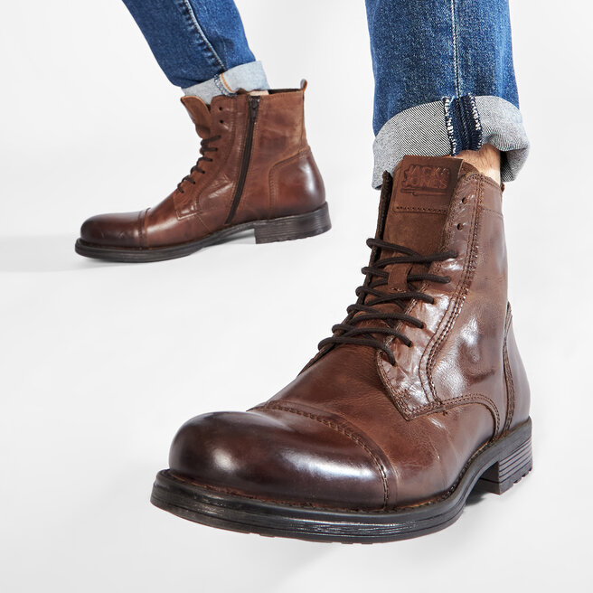 Jack&Jones Kozačky Jack&Jones Jfwrussel 12156000 Cognac