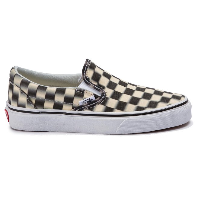 Vans classic slip on blur check store