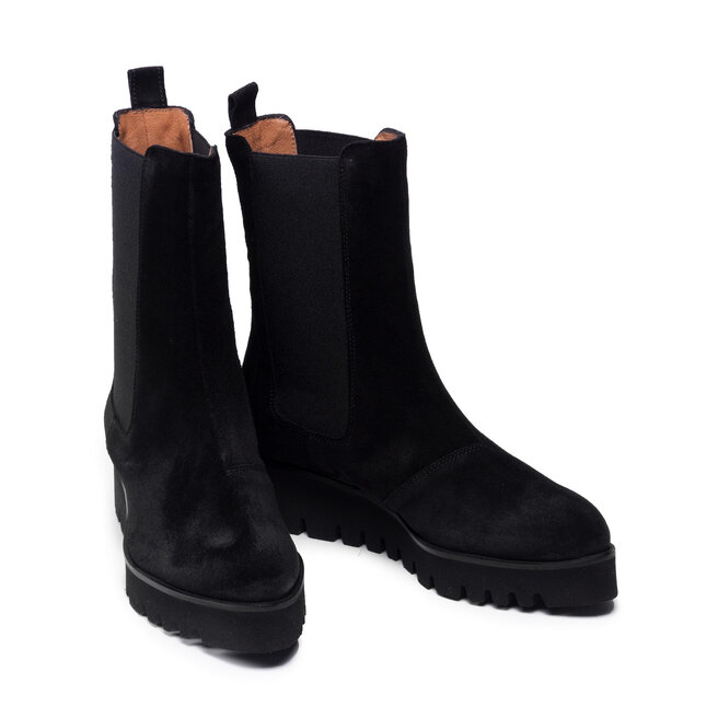 Solo Femme Bokacsizma Solo Femme 38809-12-G70/000-13-00 Fekete