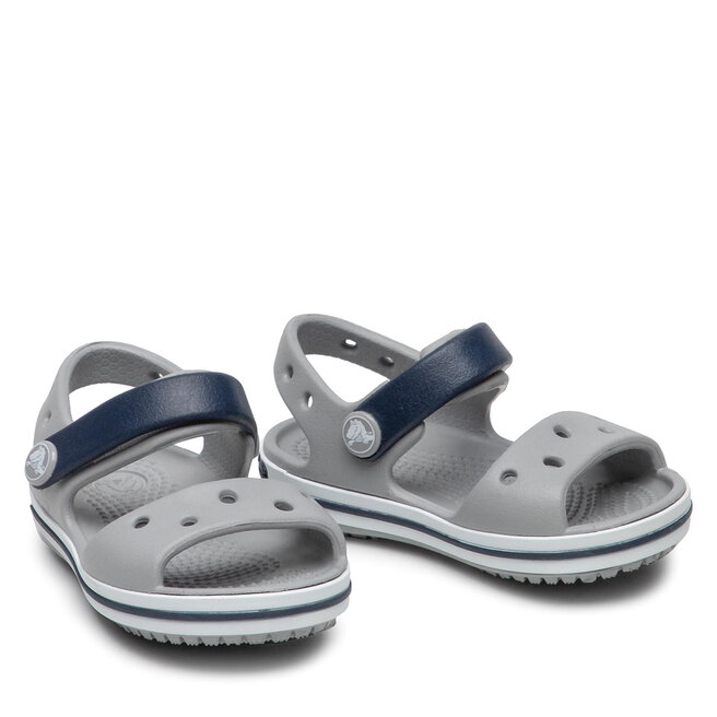 Crocs Сандали Crocs Crocband Sandal 12856 Light Grey/Navy