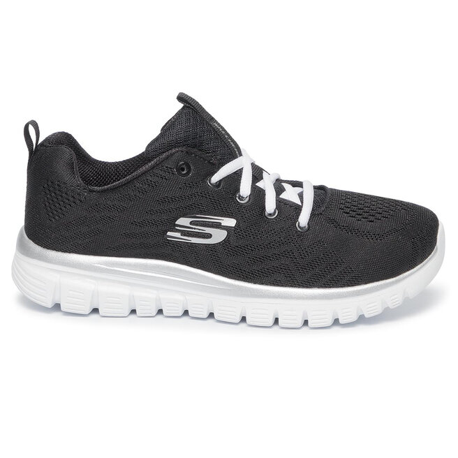 Skechers Pantofi Skechers Get Connected 12615/BKW Black/White