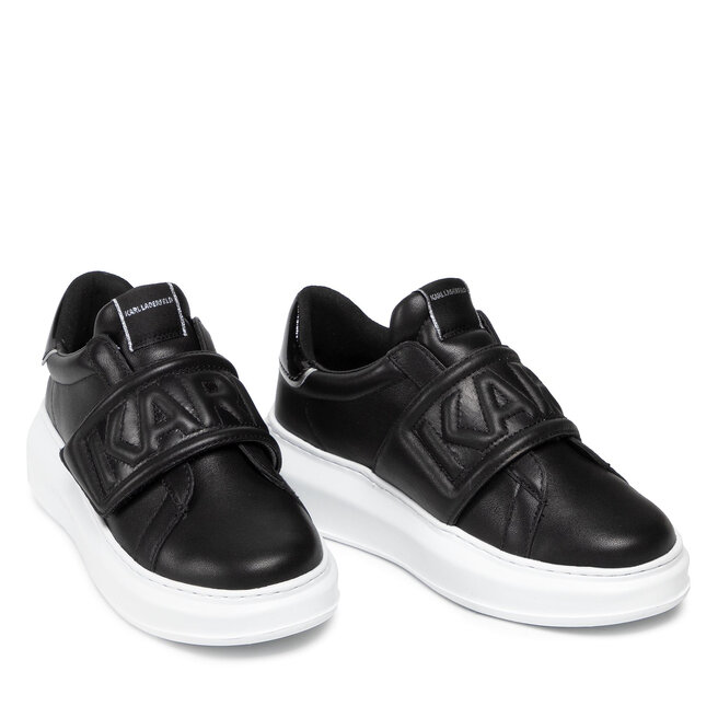 KARL LAGERFELD Sneakersy KARL LAGERFELD KL62537 Black Lthr