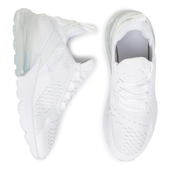 nike 270 white and silver
