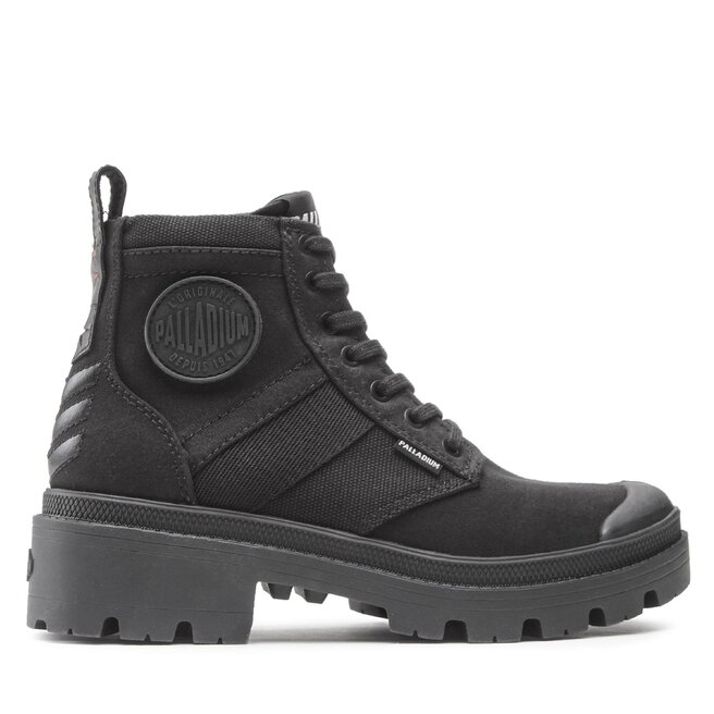 Palladium Turistická obuv Palladium Pallabase Hi Army 98582-008-M Black