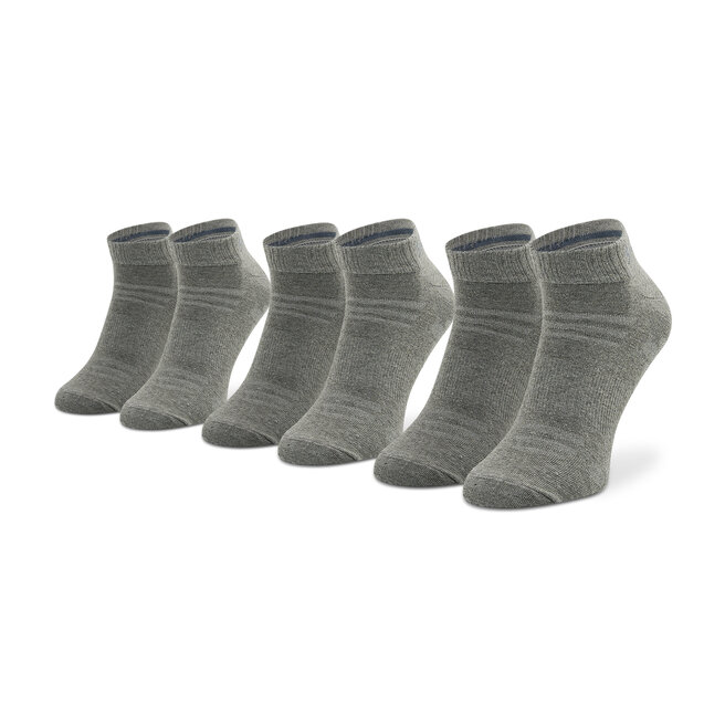Σετ 3 ζευγάρια κοντές κάλτσες unisex Skechers SK43022 Light Grey Mel. 9300