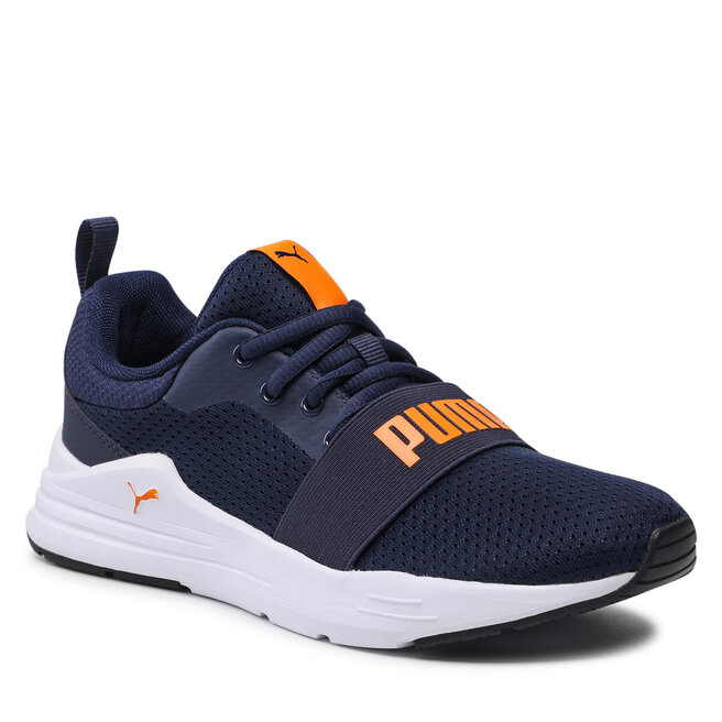 Puma Sneakersy Puma Wired Run Jr 374214 17 Peacoat/Vibrant Orange
