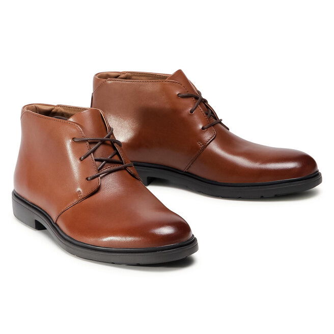 Clarks Bakancs Clarks Un Tailor Mid 261446787 Tan Leather