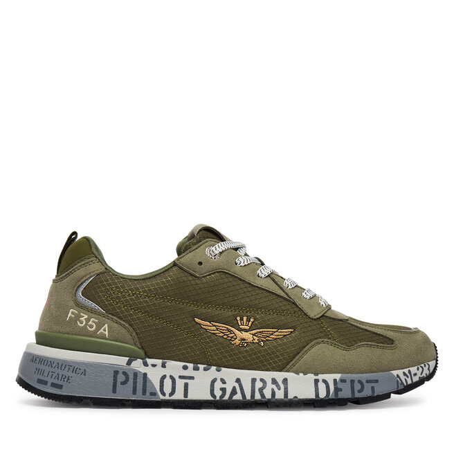 Sneakersy Aeronautica Militare 261SC0276UCT04327 Zielony - męskie