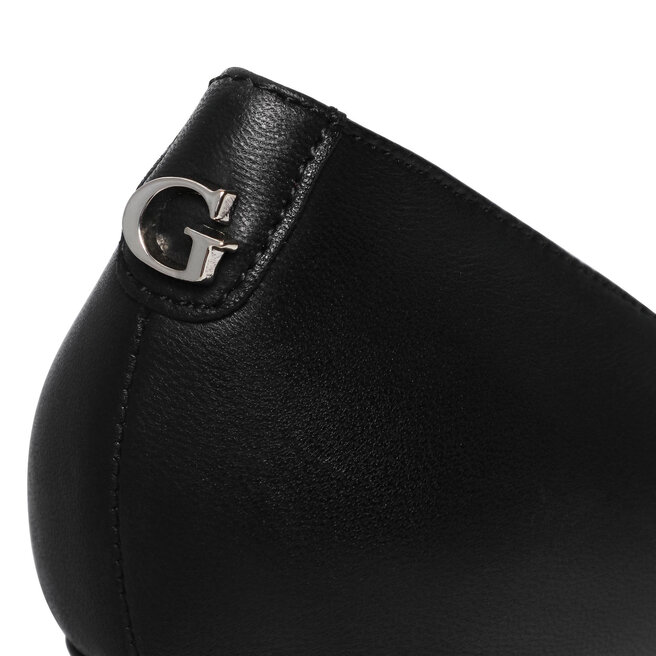 Guess Pantofi cu toc subțire Guess Dafne 9 FL7DA9 LEA08 BLACK