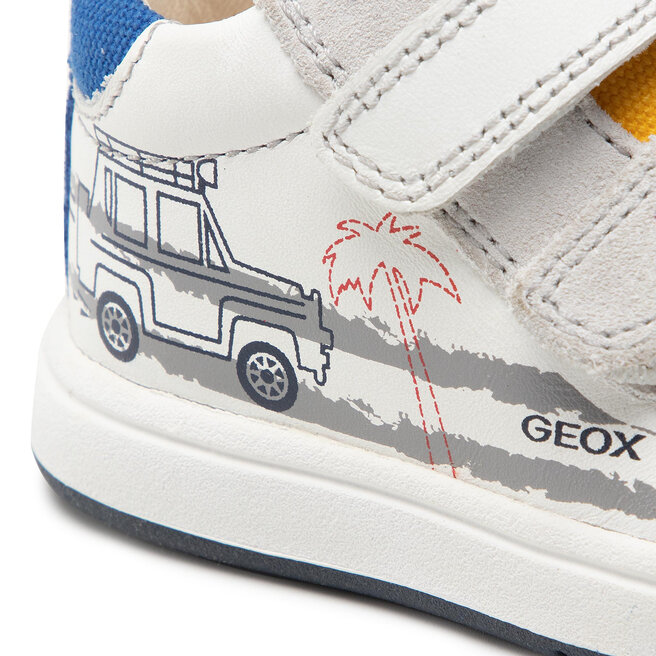 Geox Laisvalaikio batai Geox B Biglia B. D B044DD 08520 C0592 White/Yellow