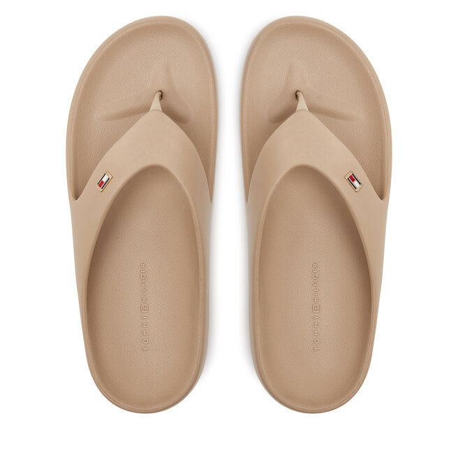 Japonki Tommy Hilfiger Th Comfort Beach Sandal - Beżowy