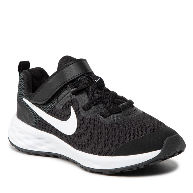 Pantofi Nike Revolution 6 Nn (PSV) DD1095 003 Black/White/Dk Smoke Grey