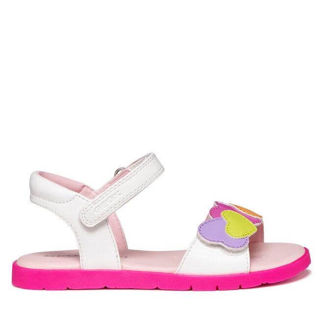Sandały Geox J Sandal Joyfoot Gir J65P1D 000BC C0653 M Biały - dziewczęce