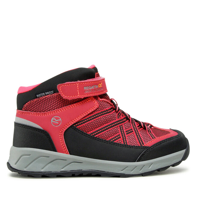 Παπούτσια πεζοπορίας Regatta Samaris V Mid Jnr RKF508 Dark Cerise/Neon Pink