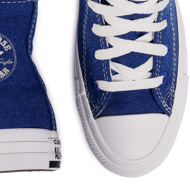Converse Sneakers aus Stoff Converse Ctas Hi 166741C Rush Blue/Natural/White