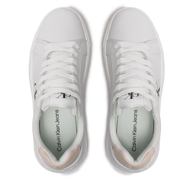 Calvin Klein Jeans Sneakers Calvin Klein Jeans Chunky Cupsole Monologo W YW0YW00823 White/Peach 02T