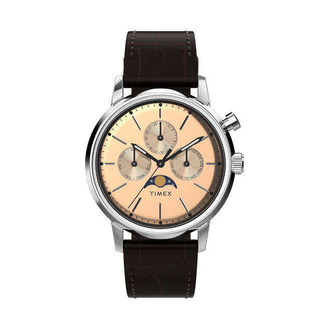 Ρολόι Timex Marlin TW2W51100 Rose Gold/Brown