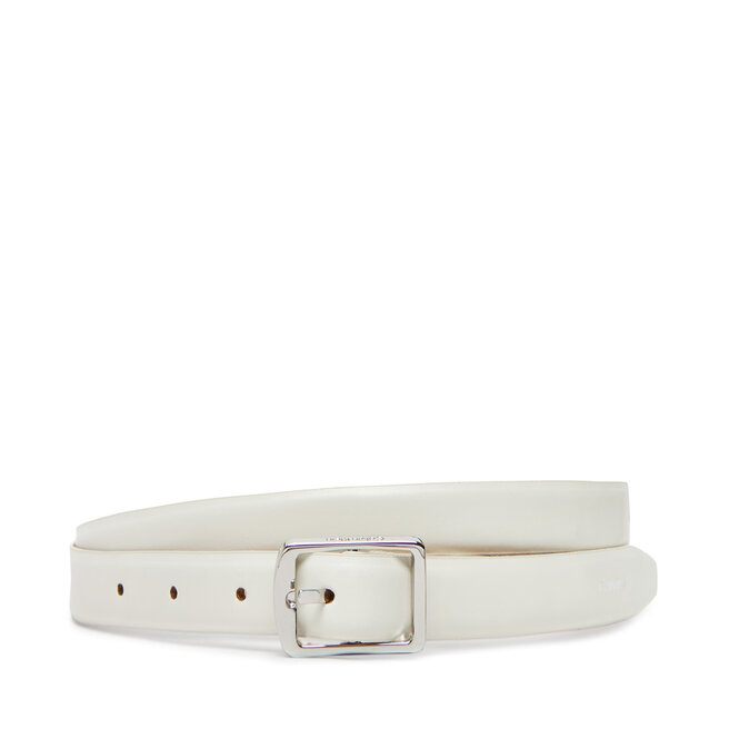 Pasek Damski Calvin Klein Classic Square Buckle Belt 20Mm - Biały