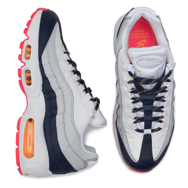 Navy blue and orange air max 95 on sale