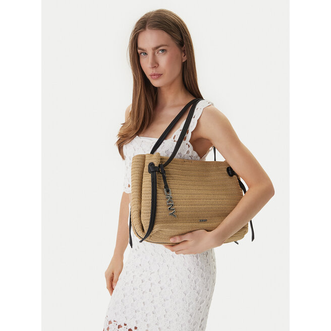 Torebka DKNY Aisling Sm Tote R61ADN78 Beżowy -