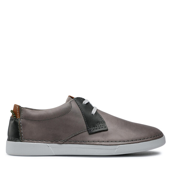 Clarks Poltopánky Clarks Gereld Low 261646447 Grey Leather
