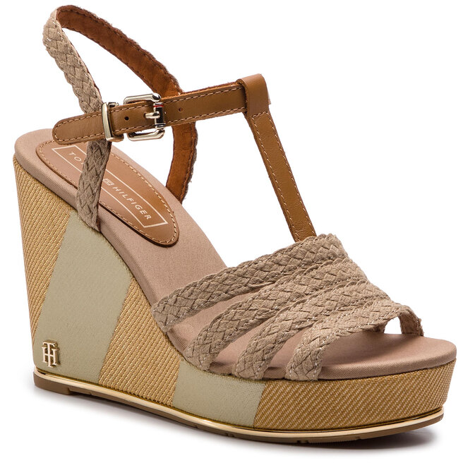 Espadrilky Tommy Hilfiger Printed Wedge Sandal FW0FW03934