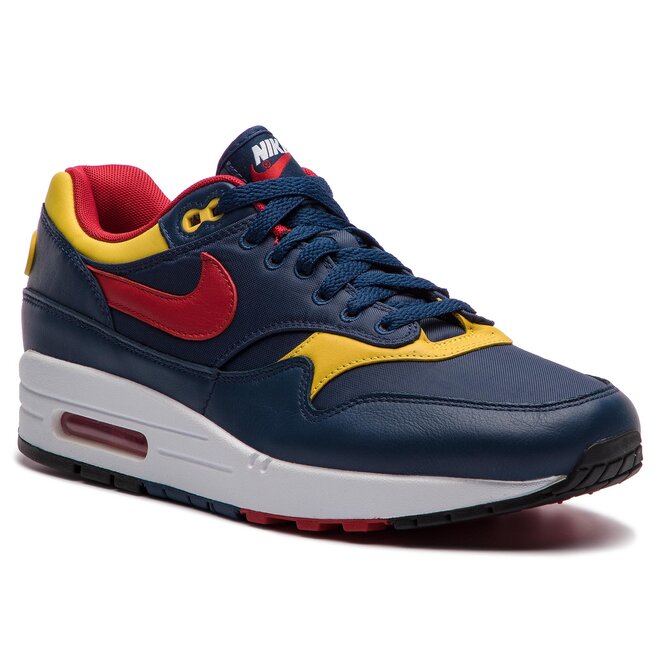 Buty Nike Air Max 1 Premium 875844 403 Navy Gym Red Vivid Sulfur