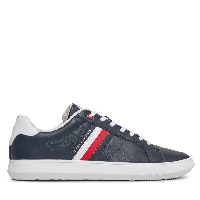 Sneakersy Tommy Hilfiger Essential Leather Cupsole - Niebieski