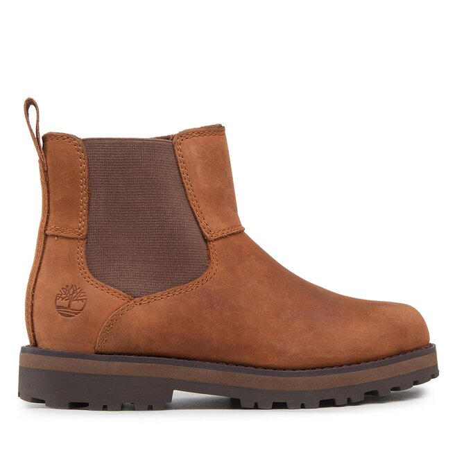 Timberland Bakancs Timberland Courma Kid Chelsea TB0A25T43581 Md Brown Full Grain