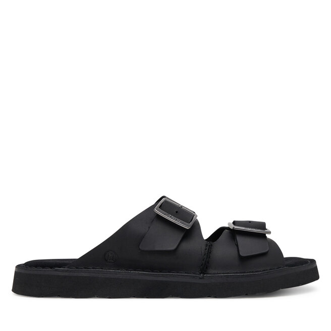 Klapki Clarks Solsbury Strap - Czarny