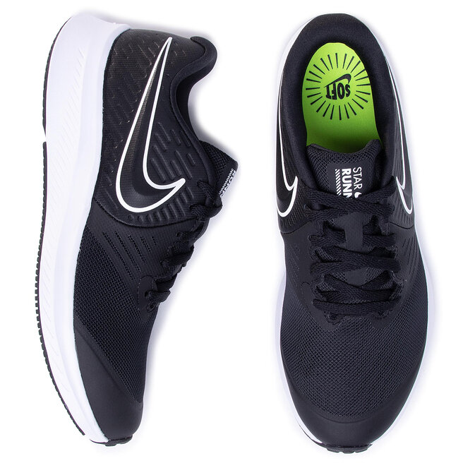 Batai Nike Star Runner 2 (Gs) AQ3542 001 Black/White/Black Volt •  Www.eavalyne.lt