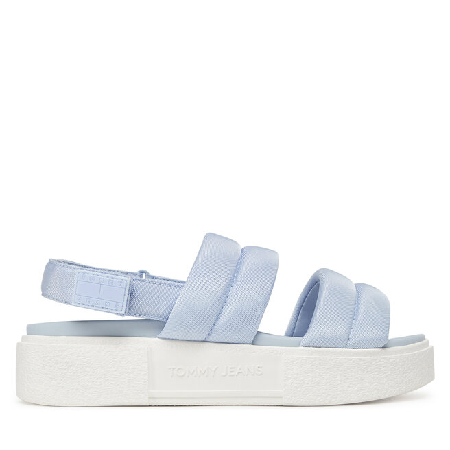 Sandały Tommy Jeans Tjw Flatform Sandal - Błękitny