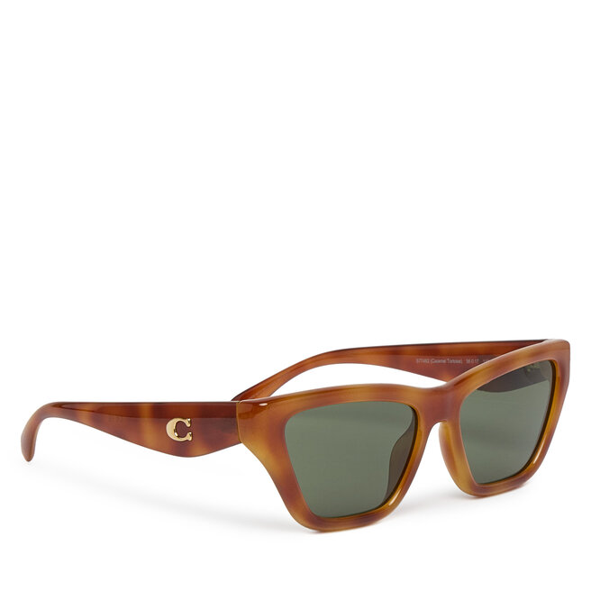 Okulary przeciwsłoneczne Coach 0HC8449U 577482 Brązowy - kobiece