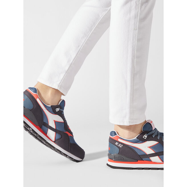 Scarpe Diadora N.92 Uomo, Sneaker Sintetiche Multicolore, Modello 173169 60058, Nuove In Scatola