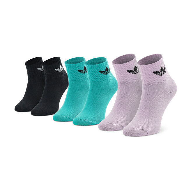 Κάλτσες Ψηλές Παιδικές adidas Ankle HK7186 Bliss Lilac/Semi Mint Rush/Black