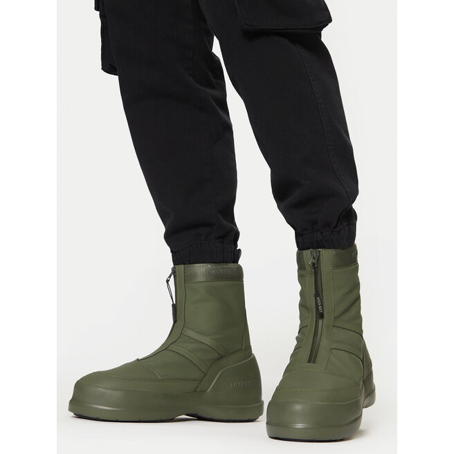 Śniegowce Moon Boot Luna Zip Boot 80D2480010 Khaki - kobiece