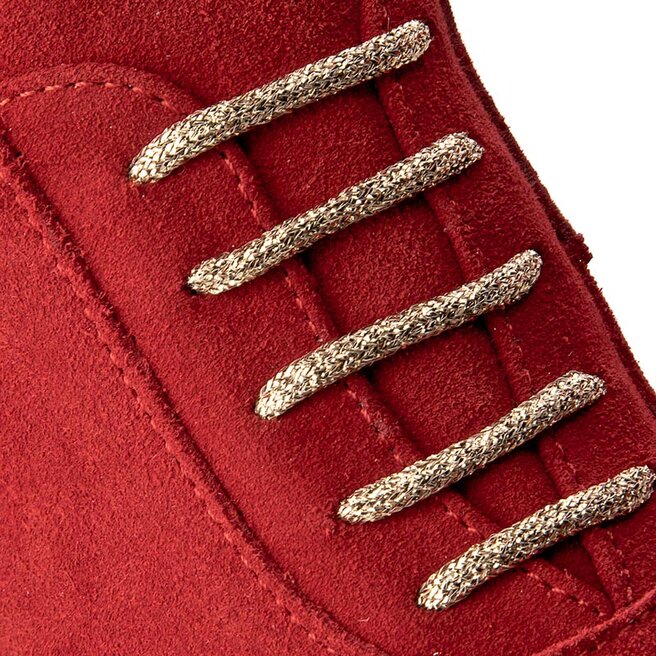 Roberto Sneakers Roberto 556 Czerw. Welur
