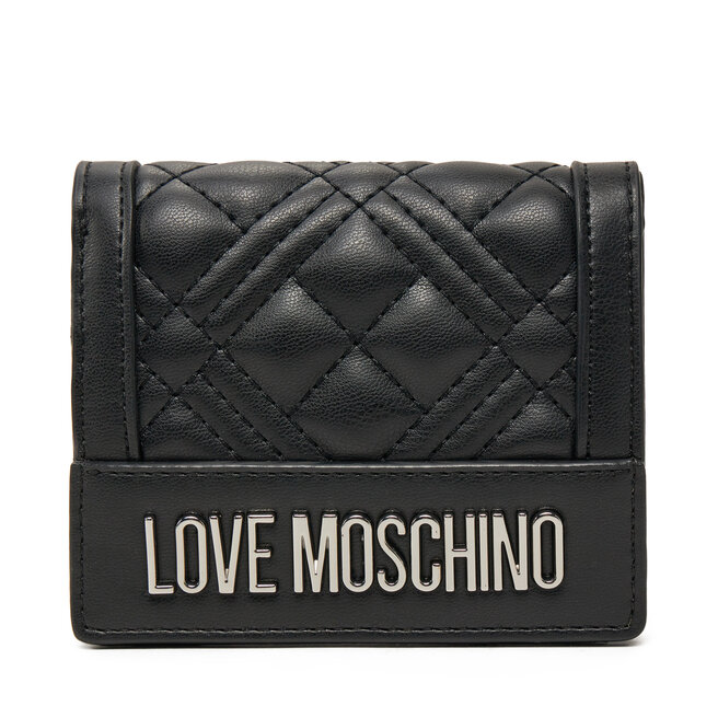 Mały Portfel Damski LOVE MOSCHINO - Czarny
