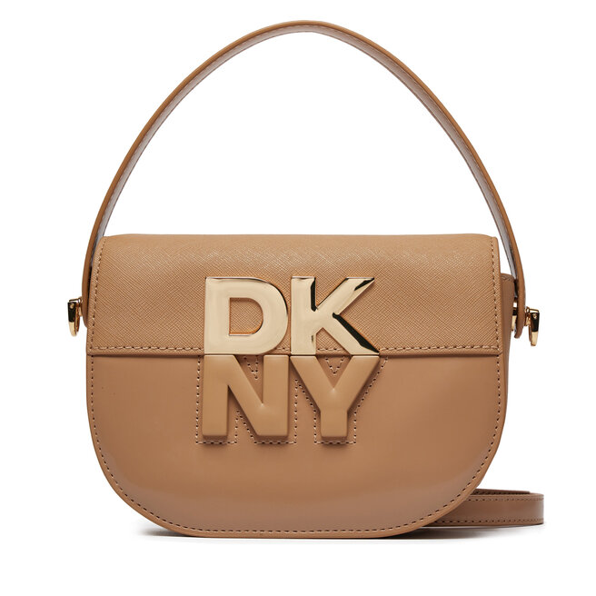 Torebka DKNY Echo Sm Flap Cbody - Brązowy