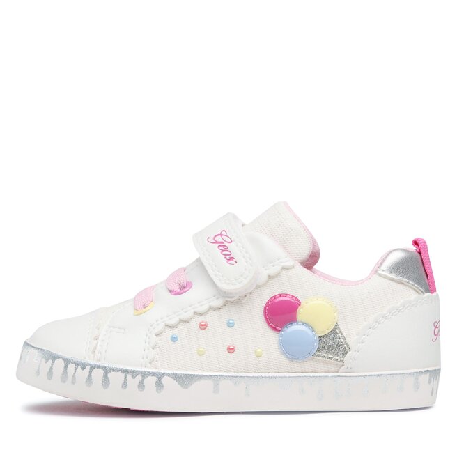 Geox B Kilwi Girl A - Scarpe Da Ginnastica Bimba, Chiusura A Velcro