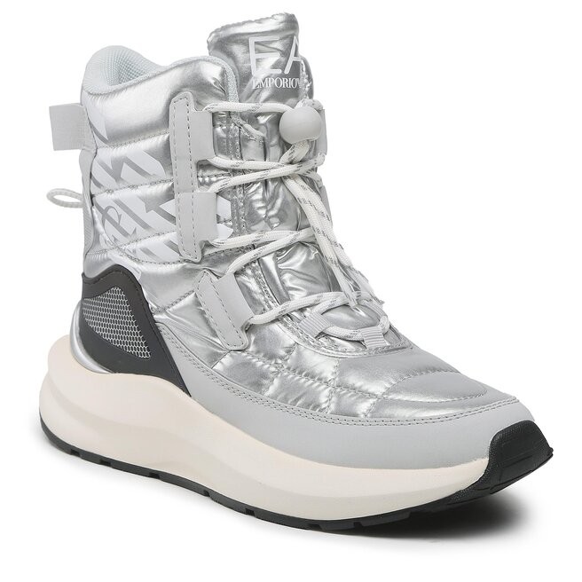 Botine EA7 Emporio Armani X8M005 XK308 R656 Silver/White/Irifesc Mountain