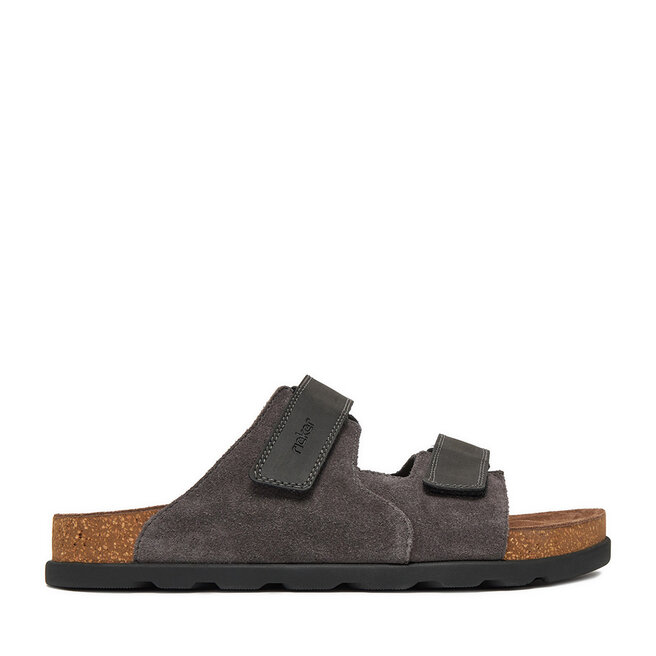 Klapki Rieker 21160-45 Szary -