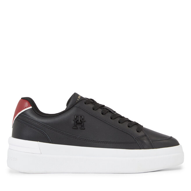 Sneakers Tommy Hilfiger Th Elevated Court Sneaker FW0FW07568 Schwarz